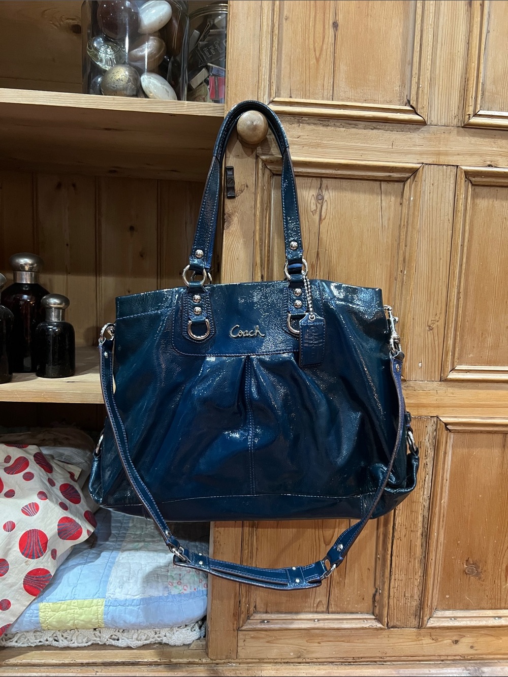 Coach 15516 Ashley Patent Leather Carryall